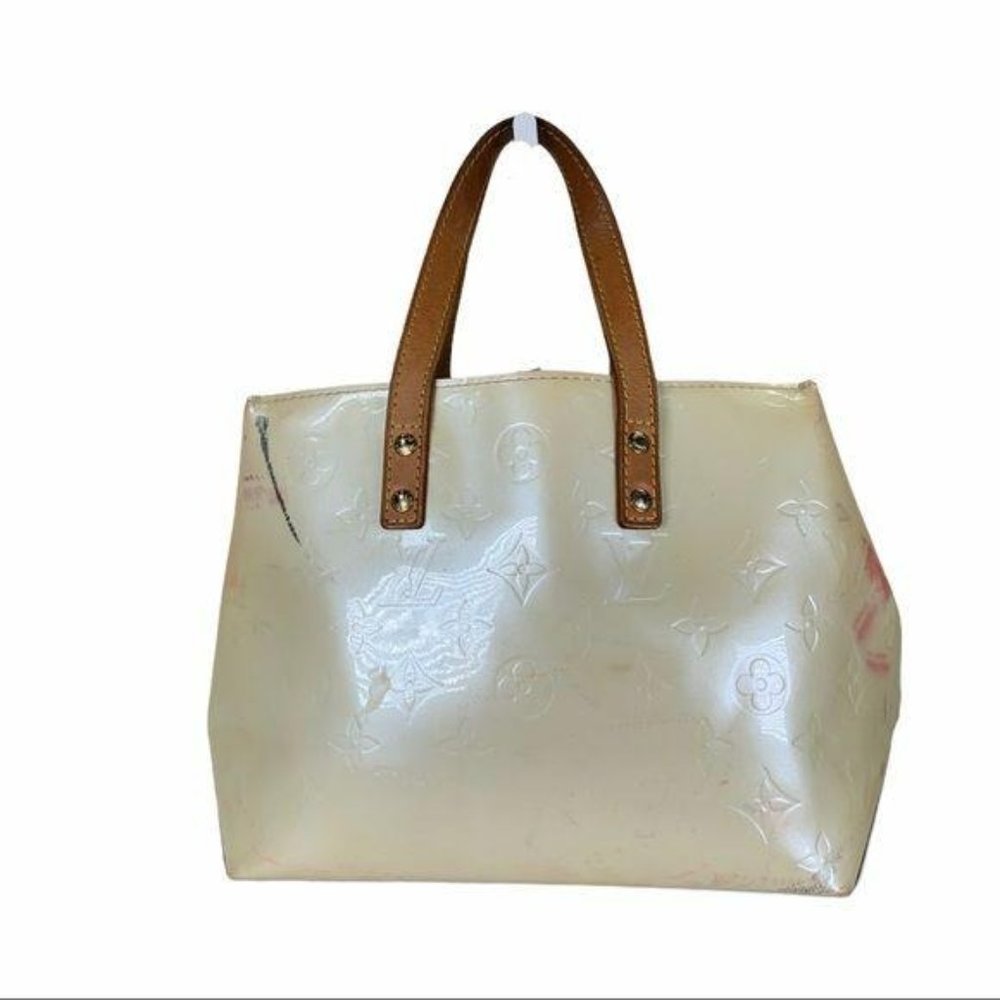Authentic Louis Vuitton Satchel Bag Reade PM Accessories Pouch Used LV Handbag